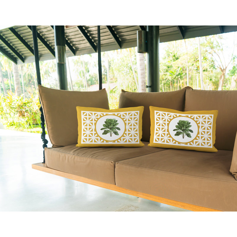  Coussin intérieur / extérieur Lumbar, Jaune