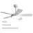 42 Inch Ceiling Fan With 22W LED Light And Remote Control MDF Blades Reversible DC Motor-992400411