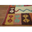 Tapis de couloir géométrique en laine Kilim