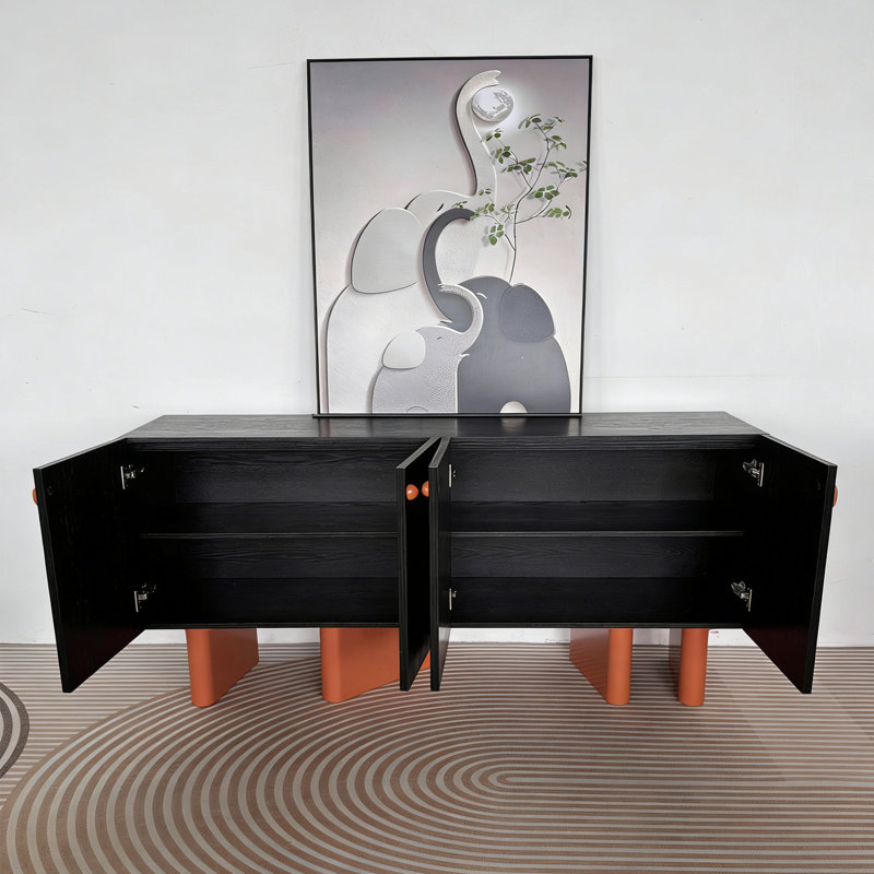 Modern Multifunctional Practical Console Table, 31.5" H x 78.74" W x 15.75" D
