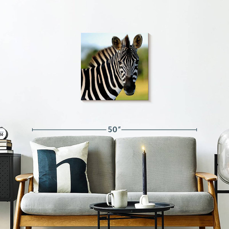 Brampt Staring Zebra, 20" H x 20" W