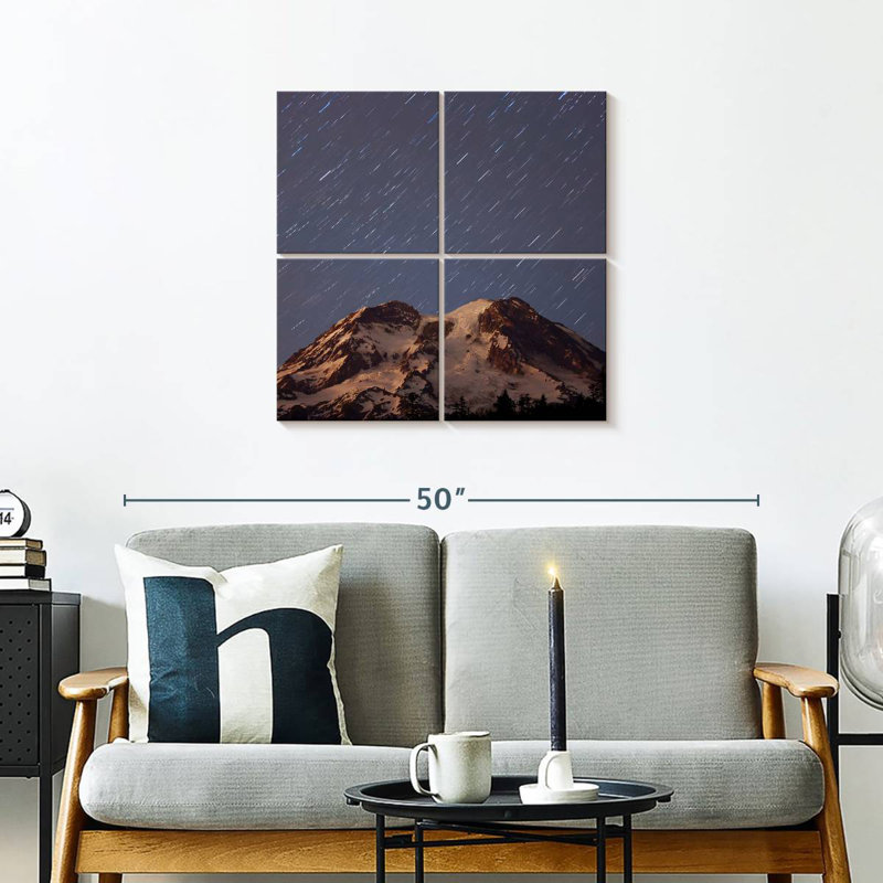 Traînées d'étoiles Alvord Mount Rainier, H 26 po x l 26 po