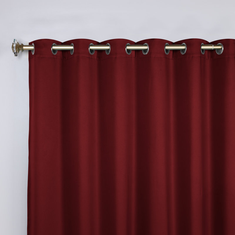 Paire de rideaux obscurcissant avec œillets Millendon, Sangria, L 70 po x L 96 po
