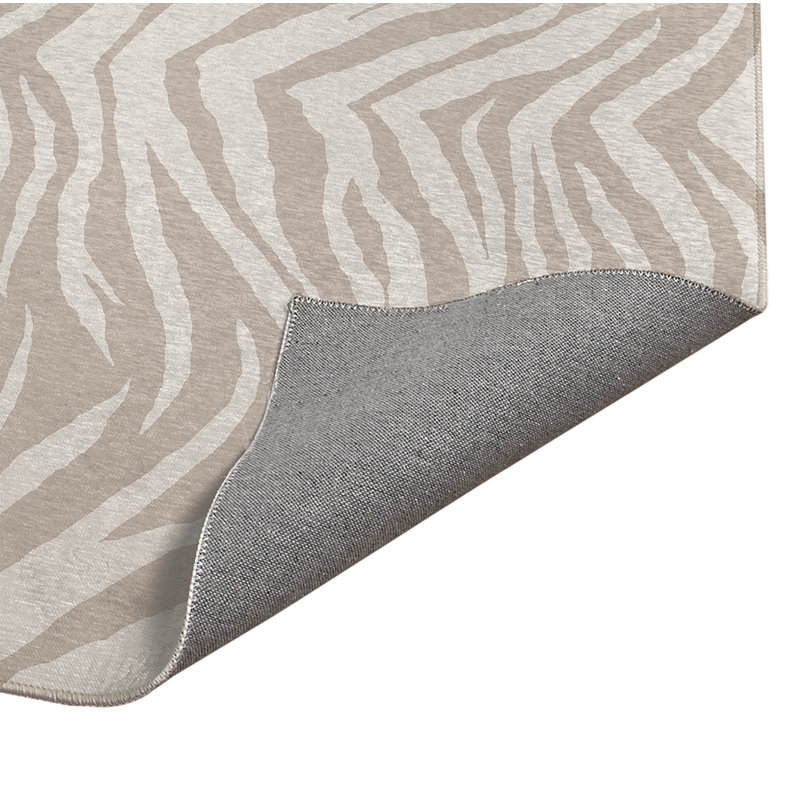 Tapis d'extérieur antidérapant à motif zébré, Rectangulaire 2 pi x 3 pi