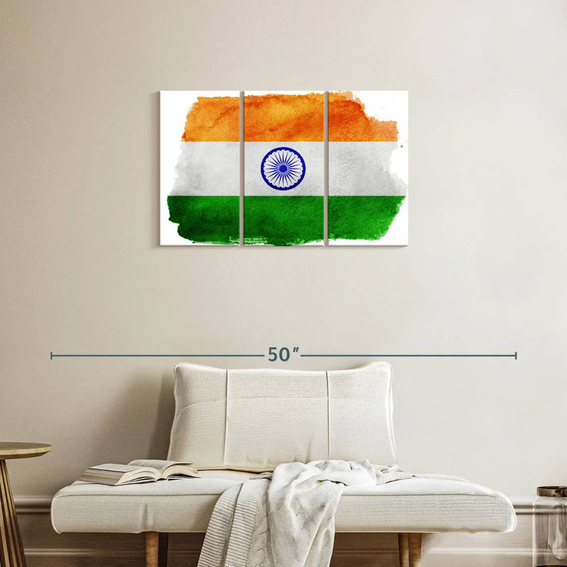 Borges India Flag, 20" H x 33" W