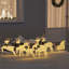 vidaXL LED Reindeers Fabric-208832804