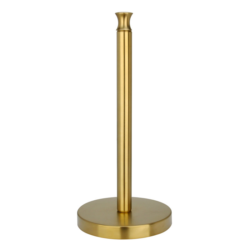 Stainless Steel Paper Towel Holder, Brushed Gold