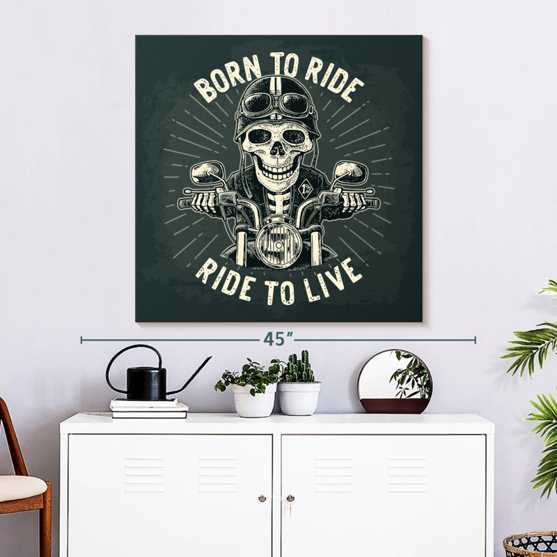 Mehar Born To Ride Poster, 33" H x 33" W