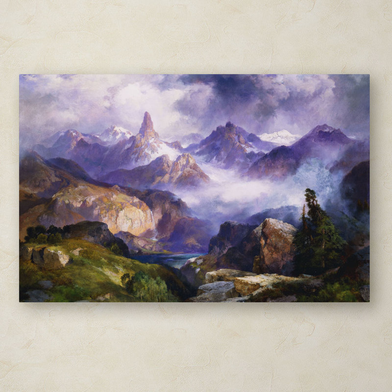 « index peak 1914 » par thomas moran, reproduction d’art sur toile tendue encadrée, H 16 po x l 24 po x P 2 po