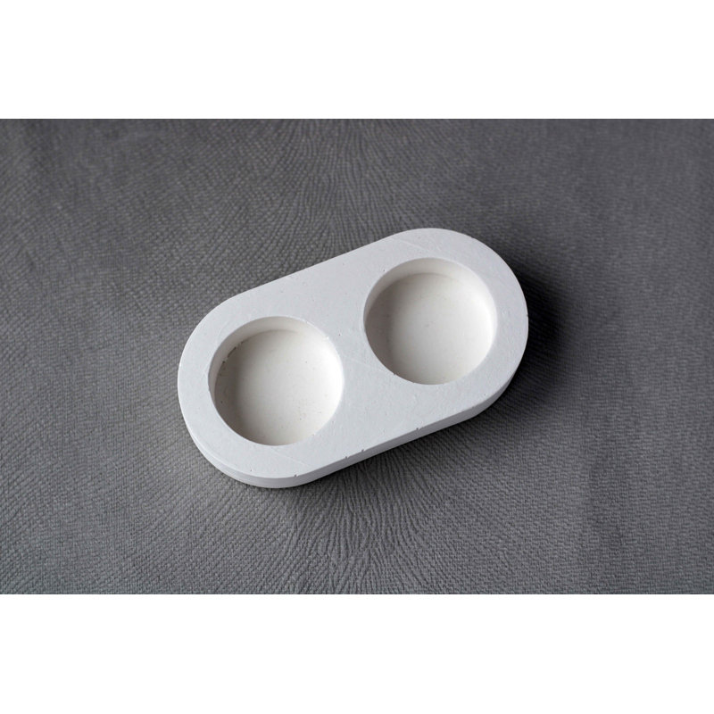 Concrete / Cement Tabletop Tealight Holder, White