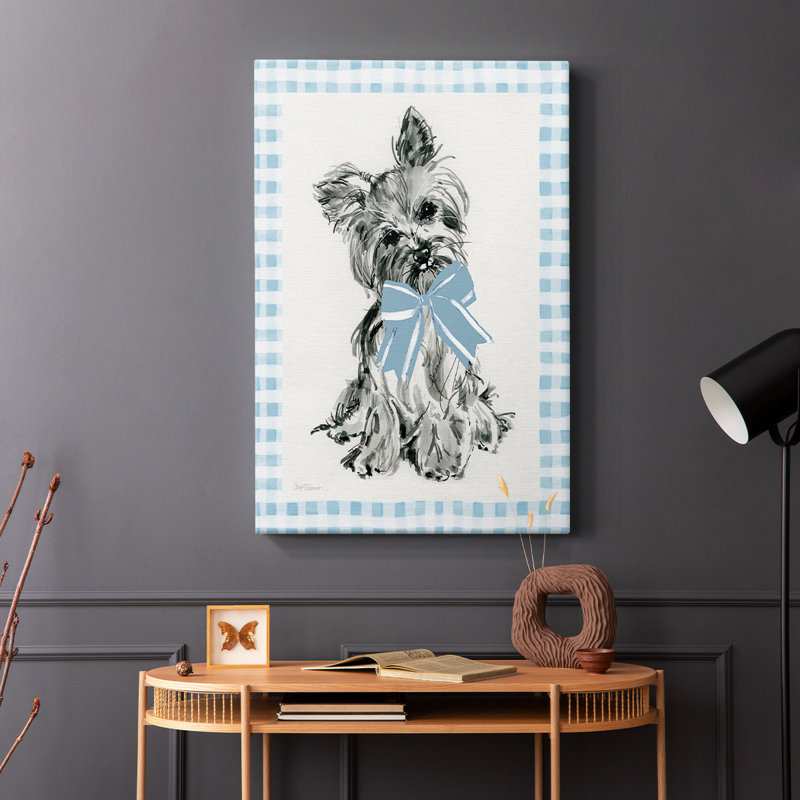 Yorkie bleue - Cavas enveloppés de galerie, H 18 po x l 12 po
