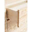 Commode d'appoint simple en bois massif de style européen