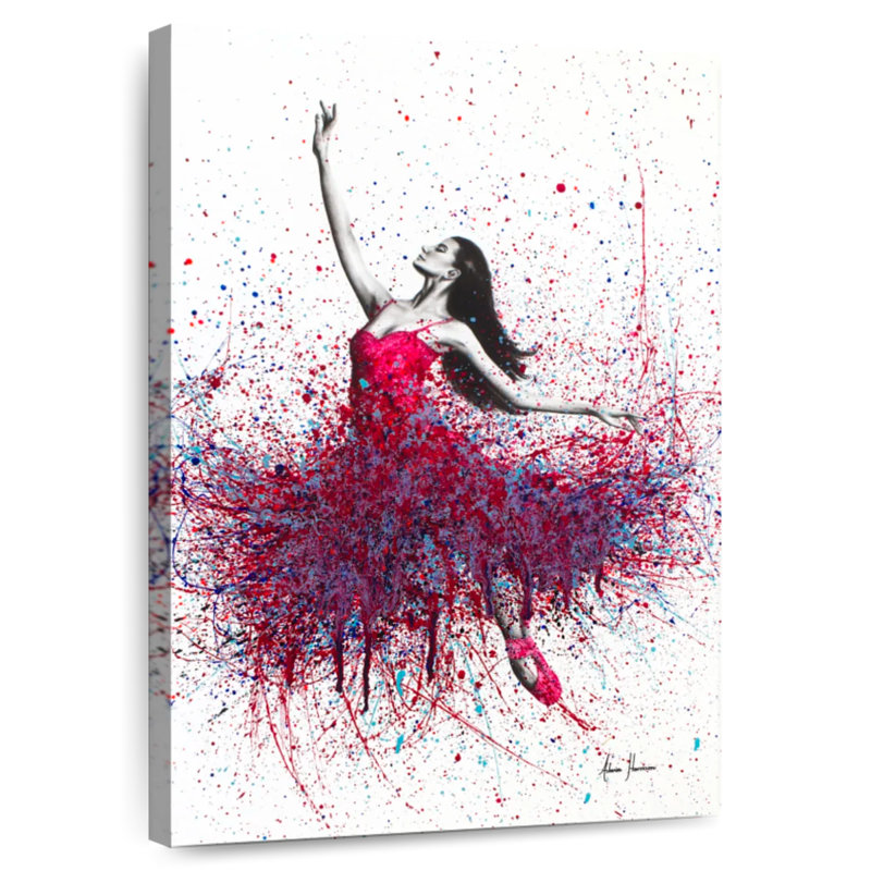 Danseuse aux fraises Enn, H 45 po x l 30 po