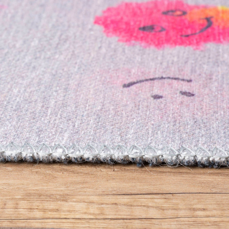 Premium Machine Washable Carpet, 4.6 x 6.2 Feet, 100% Polyester, 1850 g/m² | Pile Height: 0.2 Inches | Eco-Friendly Recycled Poly Cotton Underside | Perfect for Living Room, Bedroom, and High-Traffic Areas