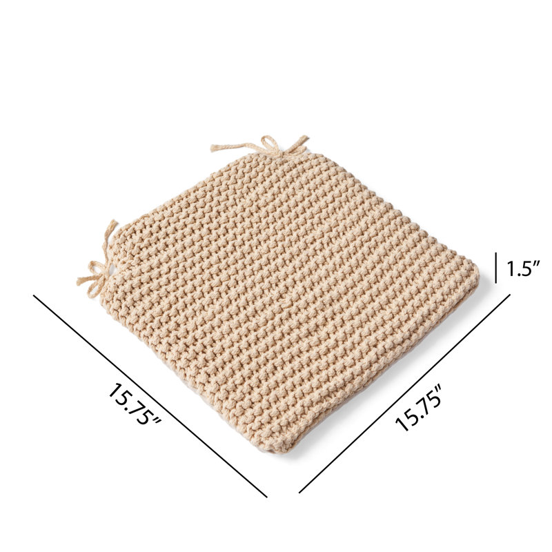 Coussin de siège d'intérieur Louie, Beige