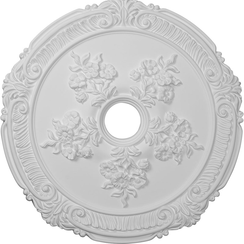 Attica Primed Floral Ceiling Medallion 26"