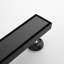 27.8 In.  Linear Shower Drain With Levelling Feet And Flange In Matte Black