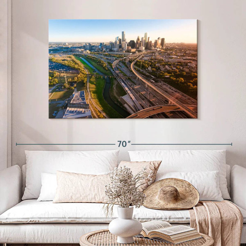 Horizon urbain de Sirci à Houston, H 32 po x l 48 po