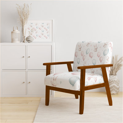 Chaise rembourrée pour enfants avec coussins Bunny