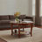 Round Coffee Table with Lower Shelf, 30 inch Wood Accent Table with Open Storage for Living Room, Bedroom, Apartment-148500951