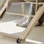Chaise longue d'extérieur en alliage d'aluminium respirant et léger