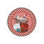 Tapis rond rond à motif tissé à motif damier-1971970701