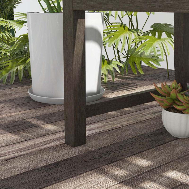 Banc de jardin 46 po, Brun