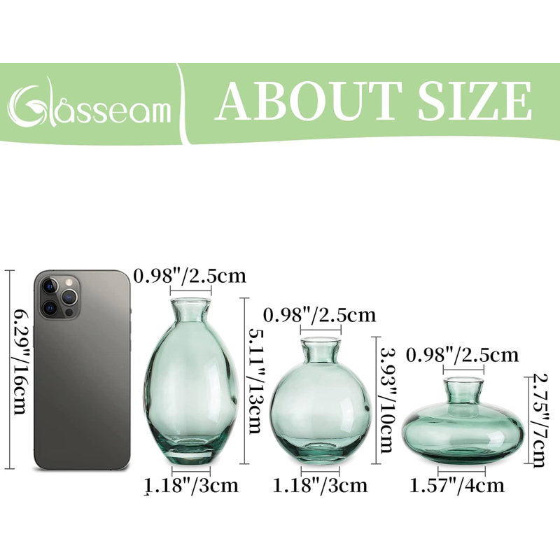 Vase de table en verre Nikki