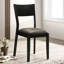 Set Of 2 Padded Leatherette Dining Chairs