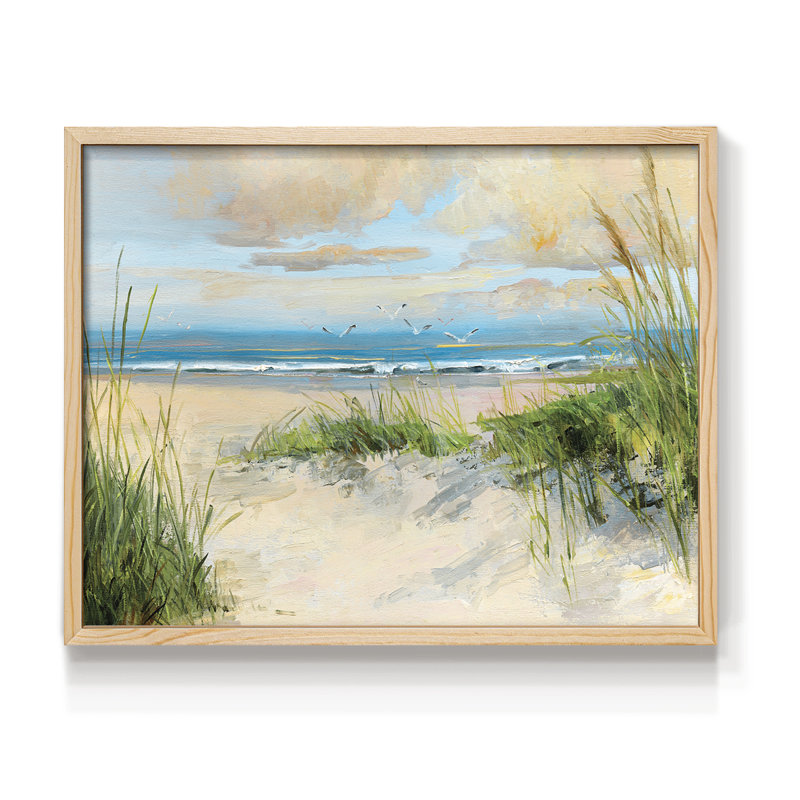 Catching The Wind -Framed Print - Restickable, 8" H x 10" W, Natural