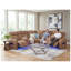 Faux Leather Reclining Sectional