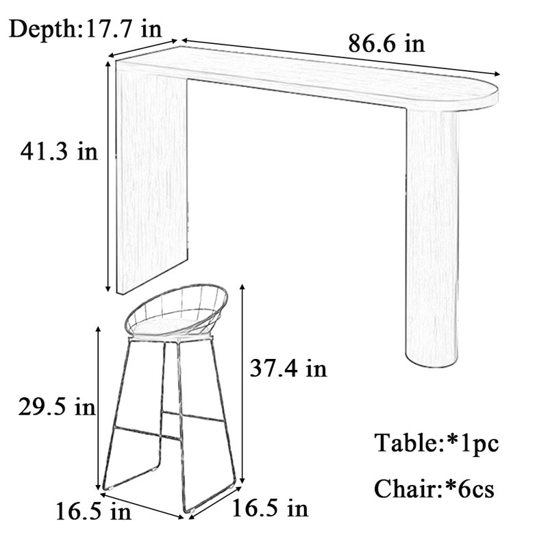 Ormskirk, 41.3"H x 86.6"L x 17.7"W, 7