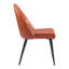 Ensemble de deux chaises d'appoint en similicuir brun et noir