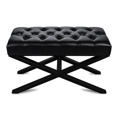 Freddia Faux Leather Upholstered Bench