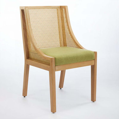 Solid Wood Frame Rattan Dining Chairs