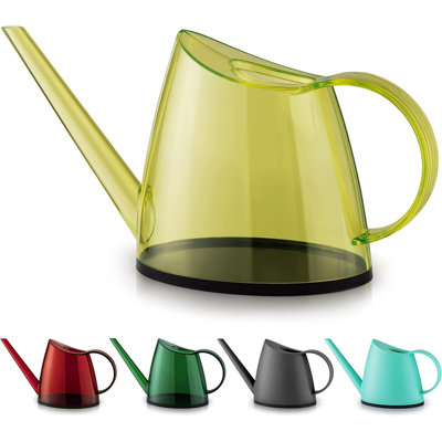 Zulay Home Watering Can for Indoor Plants, Translucent Small Watering Cans, Long Spout Water Can for Outdoor, 1/3 Gallon 1.4L 47oz