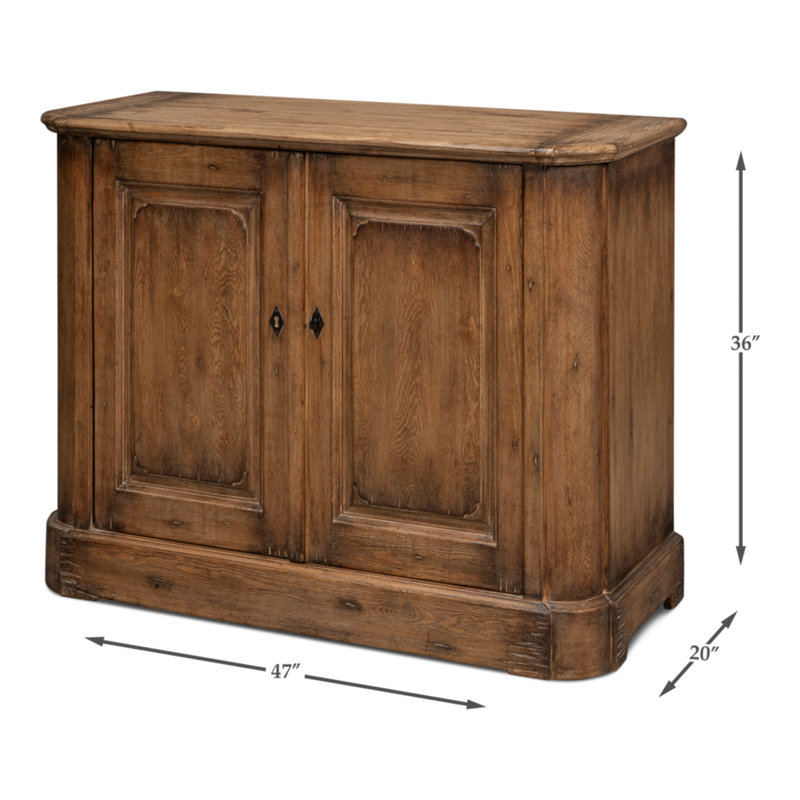 Antique 47'' W Solid Wood, Brown