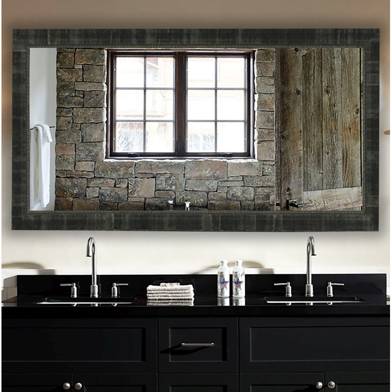 Hensel Wood Wall Mirror, 31" H x 70.5" W