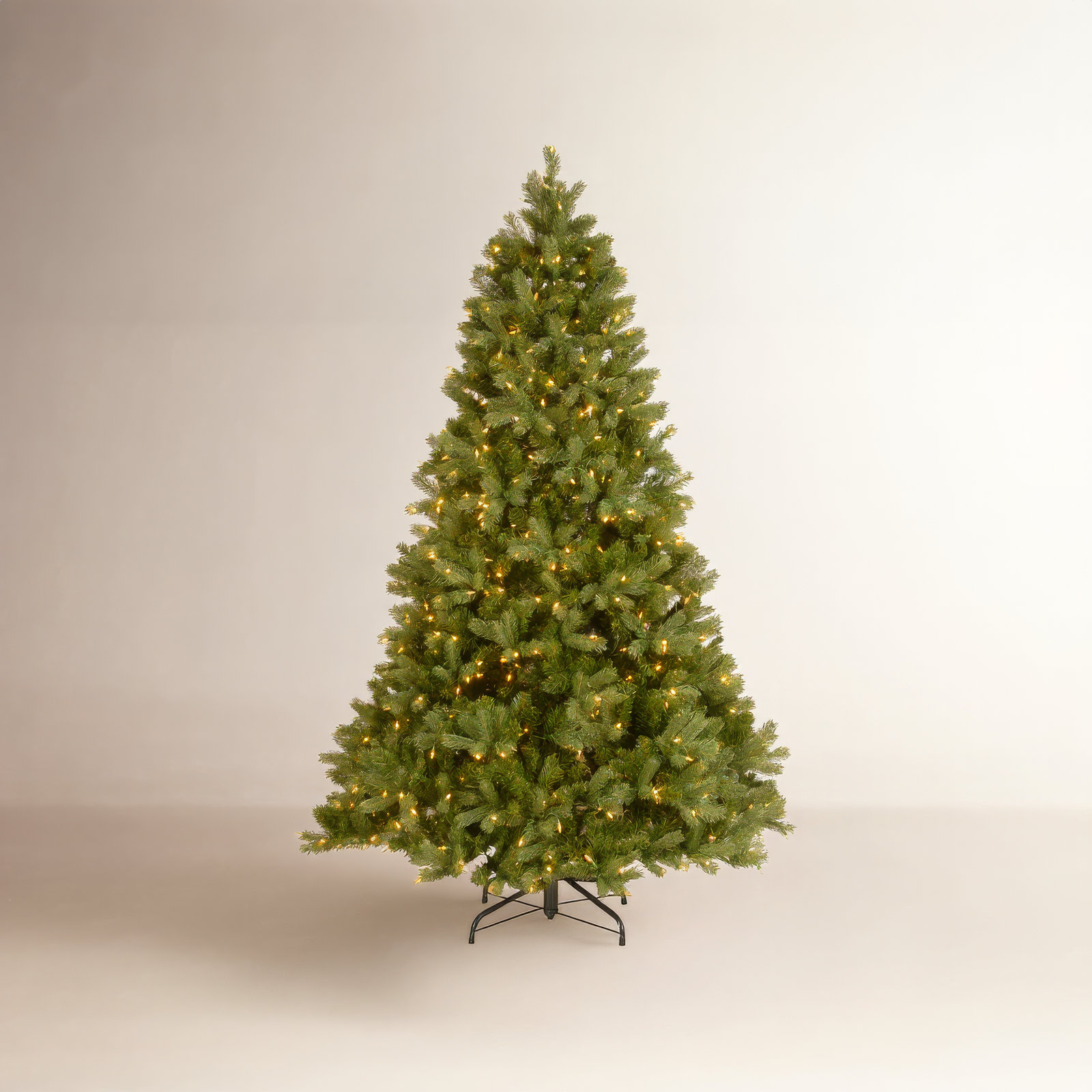 Douglas Flocked 6.5' Pre-Lit Fir Christmas Tree, 9'