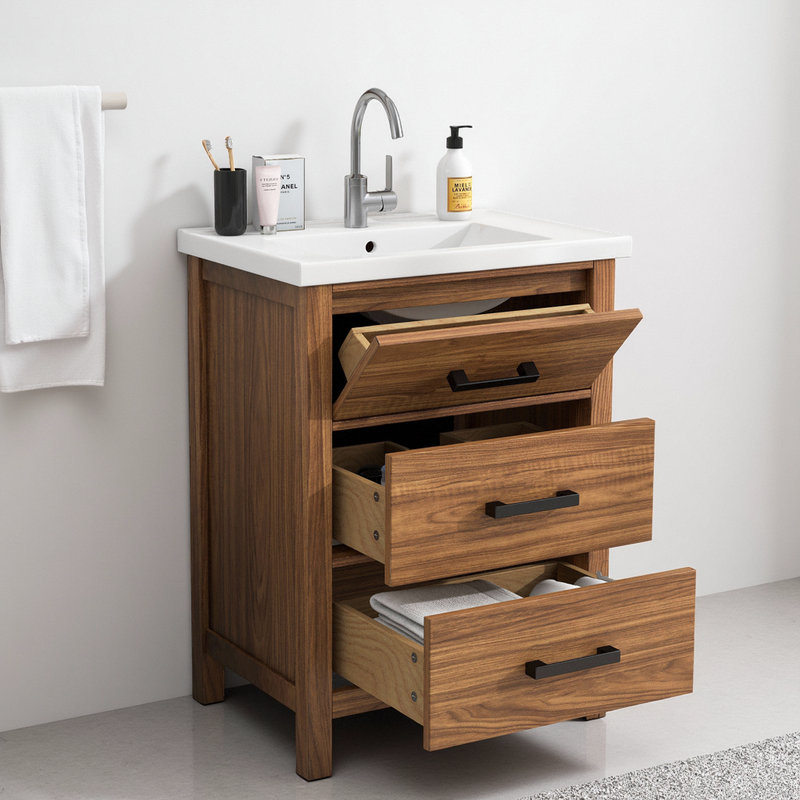 Meuble-lavabo double 24 po
