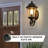 1-pack Vintage Outdoor Wall Lantern, Black Aluminum Exterior Wall Sconce With Clear Bubble Glass, Waterproof Wall Light For Porch Patio Garden Doorway (bulb Not Included)