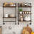 Versatile Industrial Pipe Shelf with Multiple Tiers and Hooks for Various Spaces