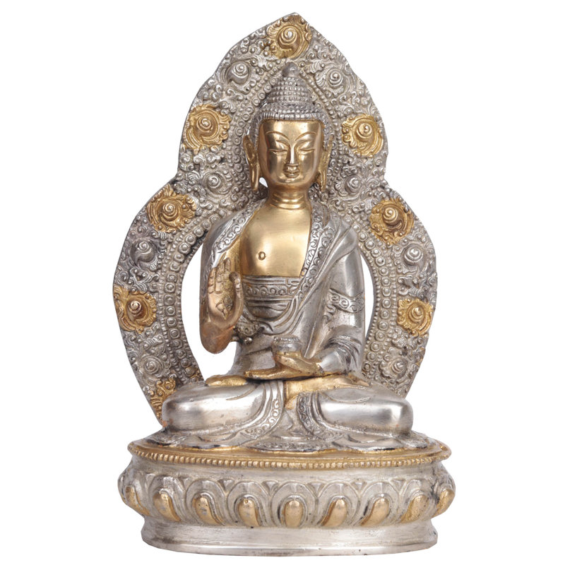 Bouddha prêchant avec Aureole (bouddhiste tibétain)