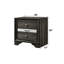 Table de chevet compacte grise avec rangement pour objets personnels Table de chevet de finition: attrait esthétique et fonctionnalité-110369128