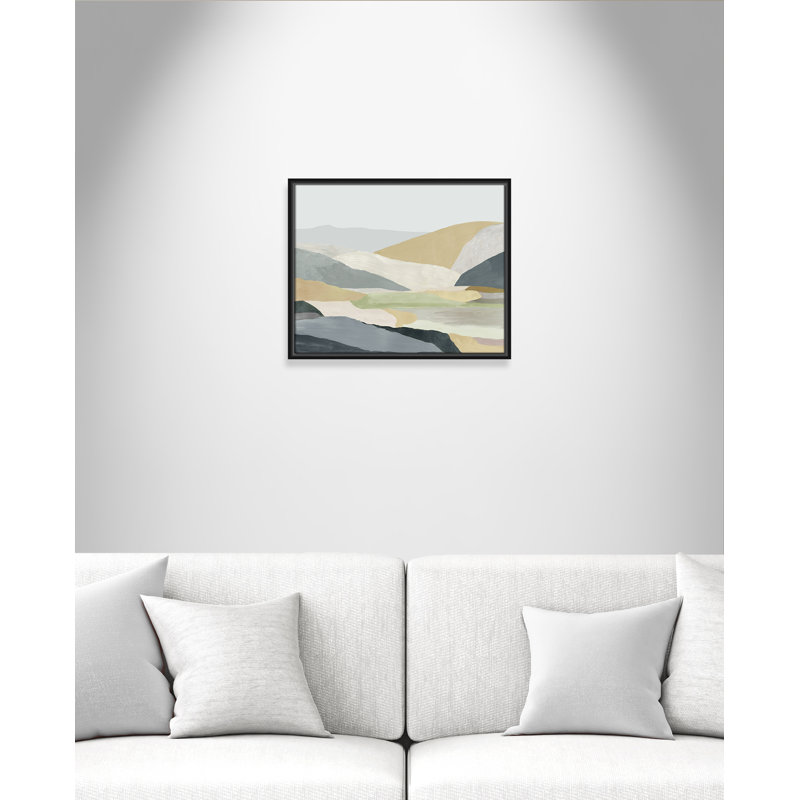 Blair Warm Hills I - cadre photo, reproduction d'art sur toile, Toile noire, H 17,5 po x l 21,5 po x P 2 po
