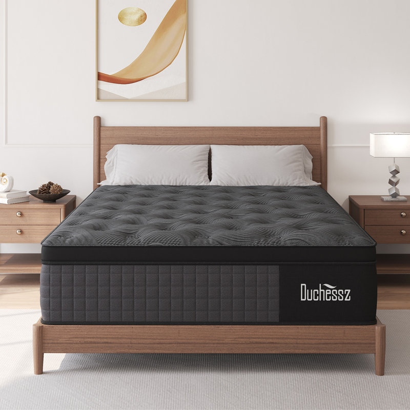 10'' Euro Top Medium-Firm Hybrid Mattresses With Gel Memory Foam And Bed in a Box, Twin, 10"