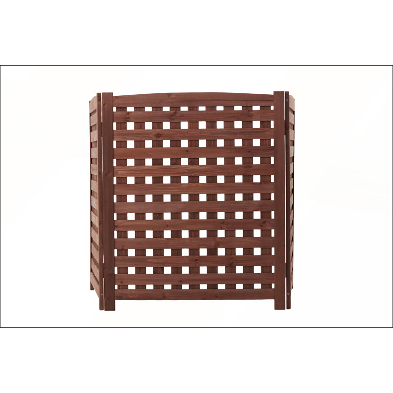 3 panneaux de clôture pour climatiseur d'extérieur, solution d'intimité en bois durable