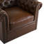 Fauteuil club pivotant rembourré Lawrence Chesterfield-1440593717