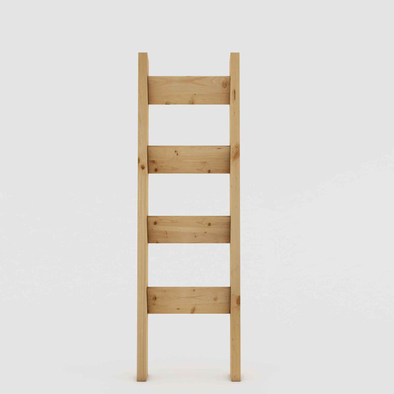 Odelle Wood 4 Towel Stand, Natural