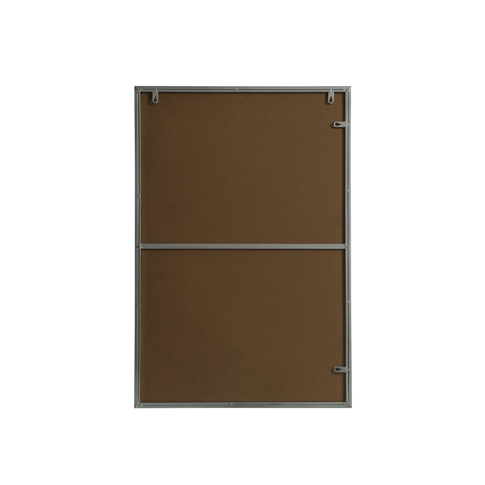 Sabine Metal Rectangle Wall Mirror, 36" x 24", Silver